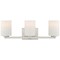 Access Lighting Sienna, 3 Light Vanity, Brushed Steel Finish, Opal Glass 62623-BS/OPL - alternate 7